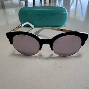 Kate Spade Black and Gold Clubmaster Sunglasses